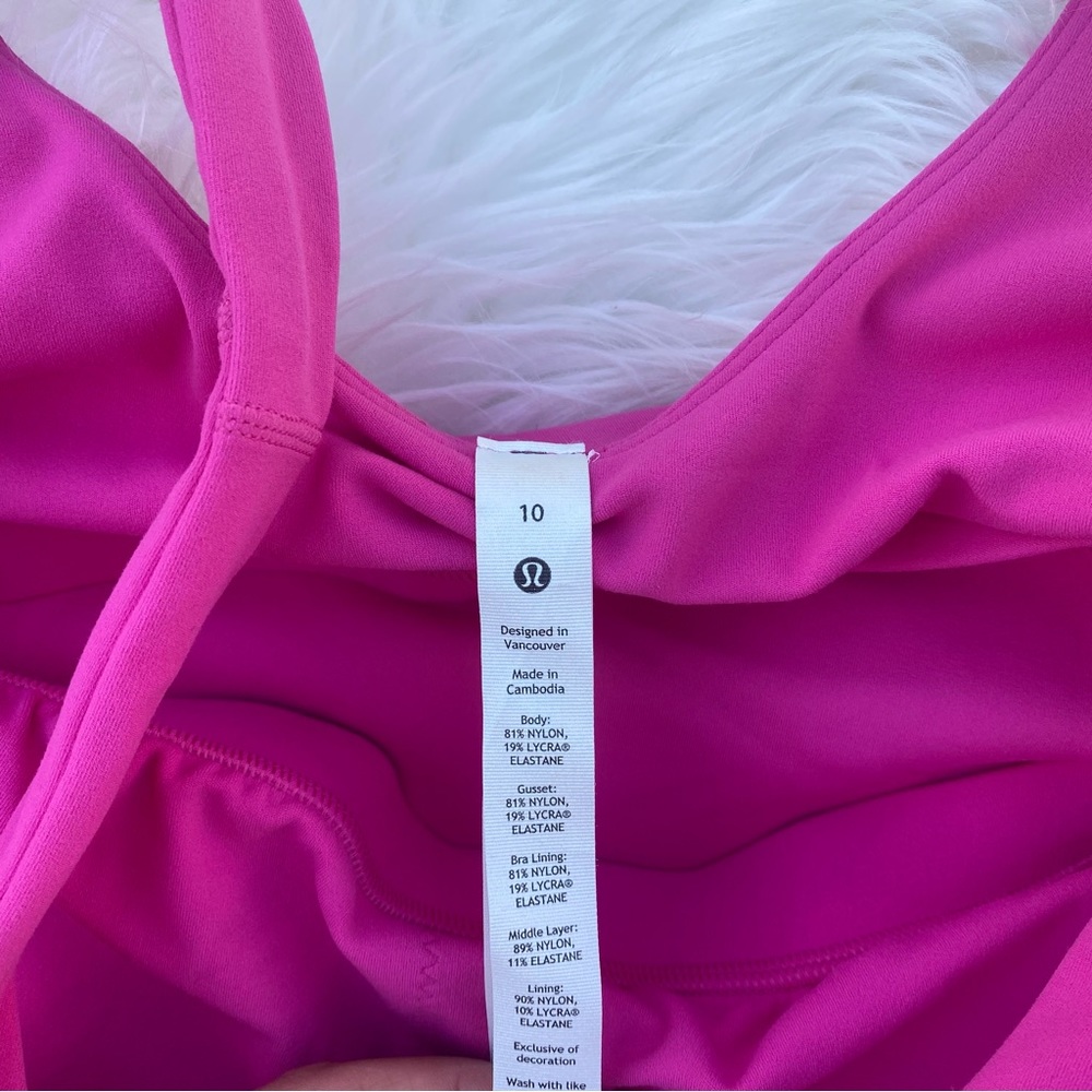 Lululemon Pink Align Bodysuit - Picture 2 of 3